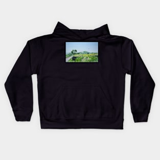 Balloon over Law Hill, Quothquan Kids Hoodie